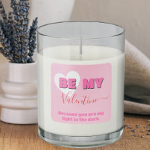 Eerste Valentijnsdag Modern Roze en Wit Hart