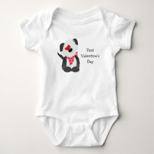 Eerste Valentijnsdag Puppy Hearts Romper