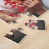 Eerste Valentijnsdag samen | Aangepaste foto Legpuzzel (Zijkant)