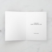 Eerste Valentijnsdag samen Funny Red Hearts Feestdagen Kaart (Binnen)