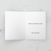 Eerste Valentijnsdag samen hartstikke gepersonalis Feestdagen Kaart (Binnen)