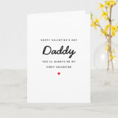 Eerste Valentijnse Baby Love Newborn Papa Kaart (Gele Bloem)