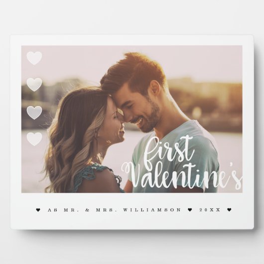 Eerste Valentijnse foto van Mr & Mrs. Fotoplaat (Voorkant)