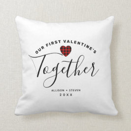 Eerste Valentijnse stelleskoppels Heart Monogram Kussen