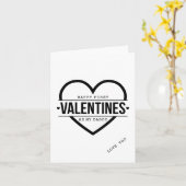 eerste Valentijnskaart als papa Kaart (Gele Bloem)