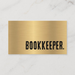 Eerste vals goud boekhouder visitekaartje