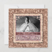 Eerste van de klas afgestudeerd Kerstmis Roze Goud Kaart (Voorkant)