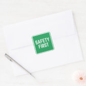 EERSTE VEILIGHEID VIERKANTE STICKER (Envelop)