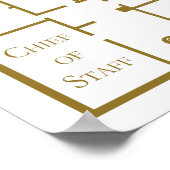 Eerste verdieping West Wing the White House Floor  Poster (Hoek)