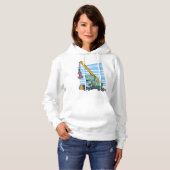 Eerste verjaardag 1 jaar Mobile Crane Dinosaur Hoodie (Voorkant volledig)