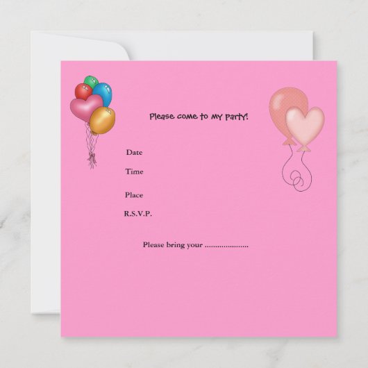 Eerste verjaardag 1e van de Stomme Roze Kunstenmei Kaart (Achterkant)