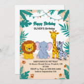 Eerste verjaardag 1e verjaardag kaart (Voorkant / Achterkant)