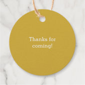 Eerste Verjaardag 1ste Verjaardag, Nummer één Fanc Bedankjes Labels (Achterkant)