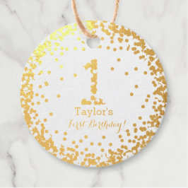 Eerste Verjaardag 1ste Verjaardag, Nummer één Fanc Bedankjes Labels