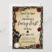 Eerste verjaardag Alice in Wonderland Kaart (Voorkant)