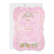 Eerste verjaardag Assepoester Roze Carriage Cake