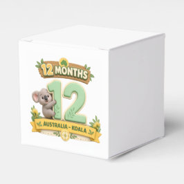 Eerste verjaardag baby 12 maanden bedankdoosjes
