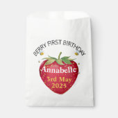 Eerste verjaardag Baby 1e aardbei Schattige Bedankzakje (Voorkant)