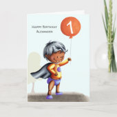 Eerste verjaardag Baby in de leeftijd van Diapers  Kaart (Voorkant)