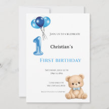 Eerste verjaardag baby jongen