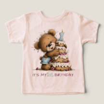 Eerste verjaardag baby jongen teddybeer verjaardag