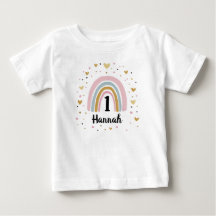 Eerste verjaardag baby shirt een jaar oud
