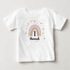 Eerste verjaardag baby shirt een jaar oud