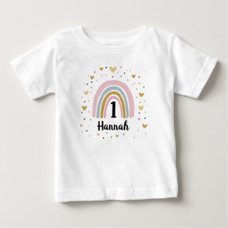 Eerste verjaardag baby shirt een jaar oud