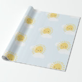 Eerste Verjaardag Baby shower Sunshine Schattigee  Cadeaupapier (Uitgerold)