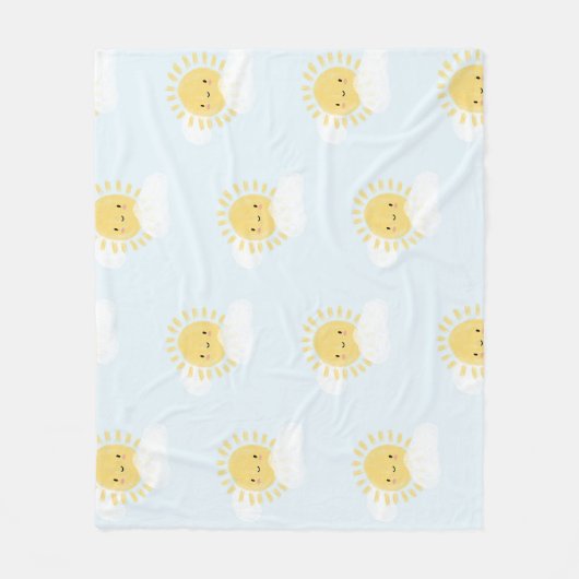 Eerste Verjaardag Baby shower Sunshine Schattigee  Fleece Deken (Voorkant)