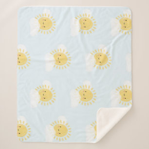 Eerste Verjaardag Baby shower Sunshine Schattigee  Sherpa Deken