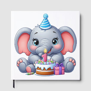 Eerste verjaardag babyolifant gastenboek