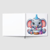 Eerste verjaardag babyolifant gastenboek (Volledig)
