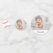 Eerste verjaardag Baseball Birthday Party Confetti (Voorkanten)