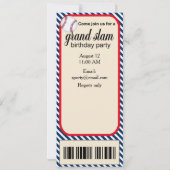 Eerste verjaardag Baseball Party uitnodiging (Achterkant)