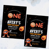 Eerste verjaardag Basketbal Uitnodiging
