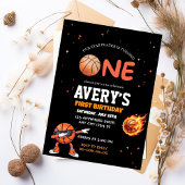 Eerste verjaardag Basketbal Uitnodiging