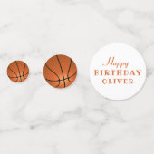 Eerste verjaardag Basketbal Verjaardagsfeest Confetti (Voorkanten)