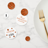 Eerste verjaardag Basketbal Verjaardagsfeest Confetti (Groep)