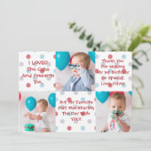 Eerste verjaardag Bedankt voor je creditcard (Staand voorkant)