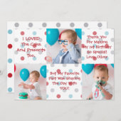 Eerste verjaardag Bedankt voor je creditcard (Voorkant / Achterkant)