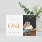 Eerste verjaardag Bedankt voor je creditcard (Staand voorkant)