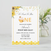 Eerste verjaardag Bee Day Kaart (Staand voorkant)