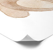 Eerste verjaardag Beer Spandoek Achtergrond Poster (Hoek)