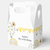 Eerste verjaardag bij bedankdoosjes (Geopend)