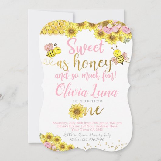 Eerste verjaardag bij kaart (Voorkant)