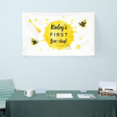 Eerste verjaardag Bijendag eerste verjaardag Spandoek (Beurs)