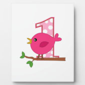 Eerste verjaardag Birdie Fotoplaat (Voorkant)