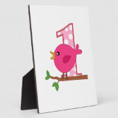 Eerste verjaardag Birdie Fotoplaat (Zijkant)
