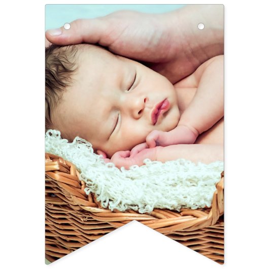 Eerste verjaardag Blauw | Foto van 12 maanden Vlaggetjes (Tweede vlag)